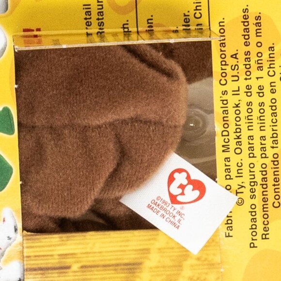 Ty Beanie Baby Rare Errors 1993 OakBrook Collectible Britannia The Bear 1999 McD - Picture 3 of 4